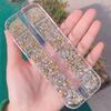 Nail Art Rhinestones Set: Pointed Bottom, Transparent Glass, Mixed Pack, Super Shiny, Boxed Accessories