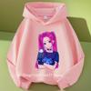 K-pop Demon Hunters Hoodies Boys Girls Long Sleeve Outerwear Saja Boys Print Hooded Coat for Children Fashion Pullover Kids Tops