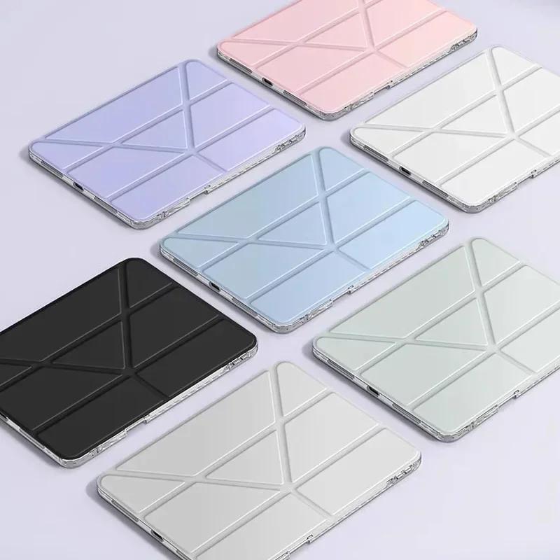 Для Samsung Galaxy Tab S11 Ultra 14.6 " Чехол Smart Fold Акриловый Прозрачный Чехол-подставка для Tab S11 11 " Funda с держателем для карандаша