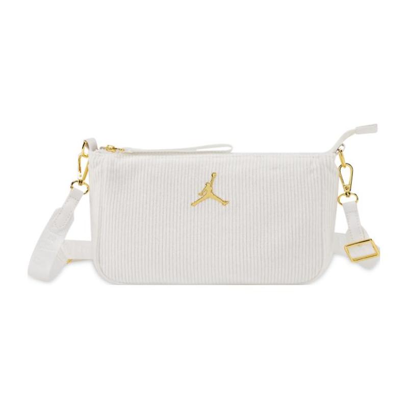 Jordan Вельветовая сумка через плечо, Сумка кроссбоди Обычная Женская Парусиново-белая Jordan FV5752-133