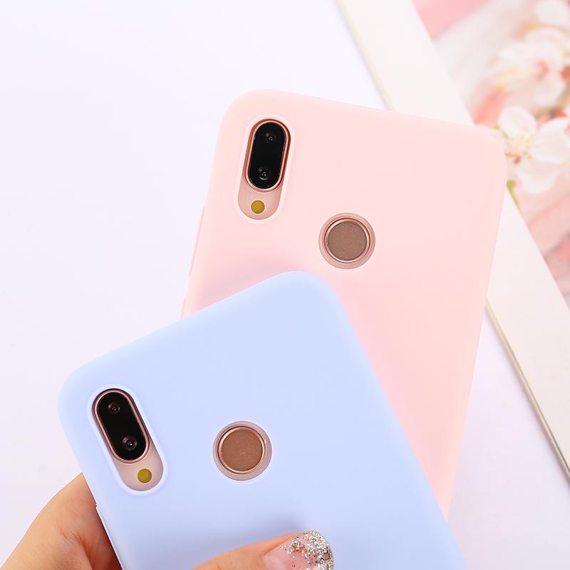 Чехол Candy Color для Huawei Y6 Y5 Prime 2018 P20 P9 P10 Mate 10 Lite Honor 10 9 Lite 7C 7A Pro 7X 8X P Smart Soft Silicon Cases