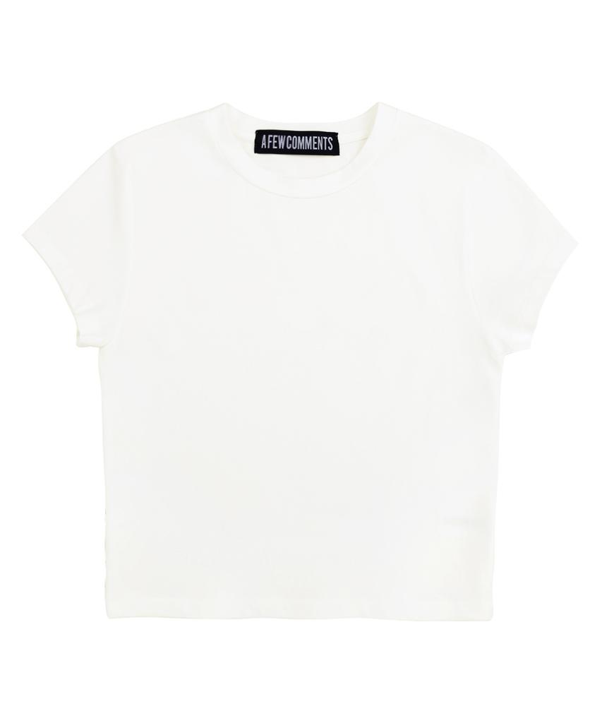 A FEW COMMENTS Basic Crop Top Ivory