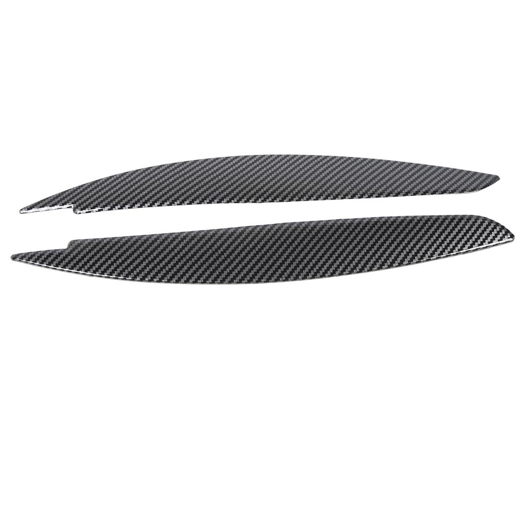 2 Pcs Headlight Eyebrow Front Left Right Light Eyelid Trim Cover for 1 Series E81 E82 E87 E88 2006 to 2013