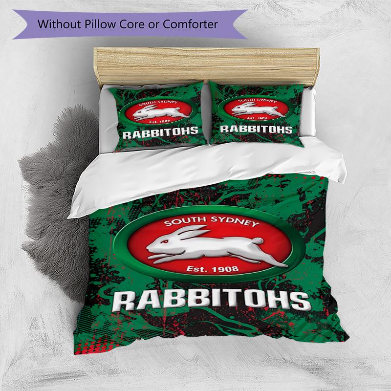 3pcs Football Team (16) Design Cover Set - HD Printed Bedding with 1 Cover and 2 Pillowcases - Perfect for Home and Dorm Decor