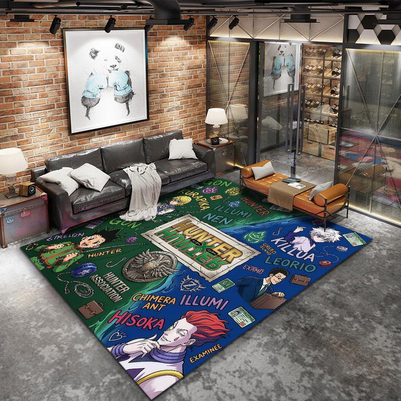 Hunter X Hunter Carpet Rug For Living Room Bedroom Home Sofa Decoration Kids Play Nonslip Floor Mat