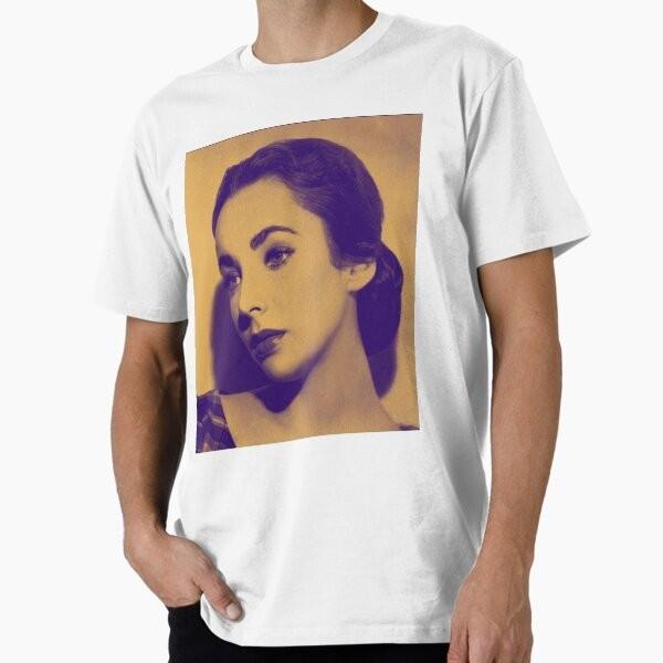 Liz Taylor in blue and orange Premium T-Shirt M-2XL Gift,