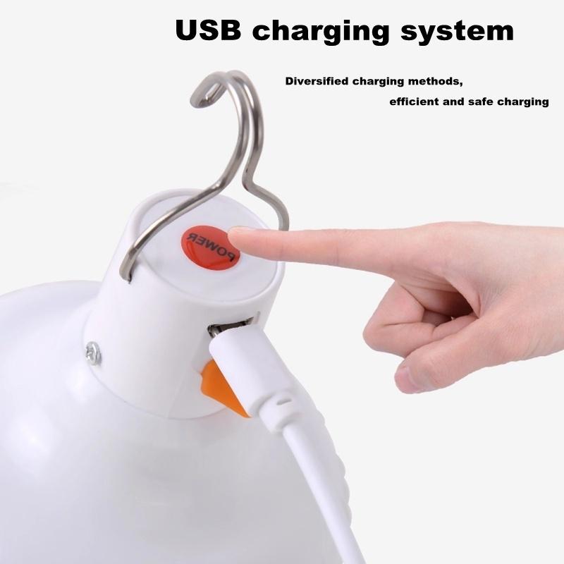 1PC USB Rechargeable Light Bulb Outdoor Camping 3 Model Dimmable Portable Lanterns Emergency Light ZKStar WBL