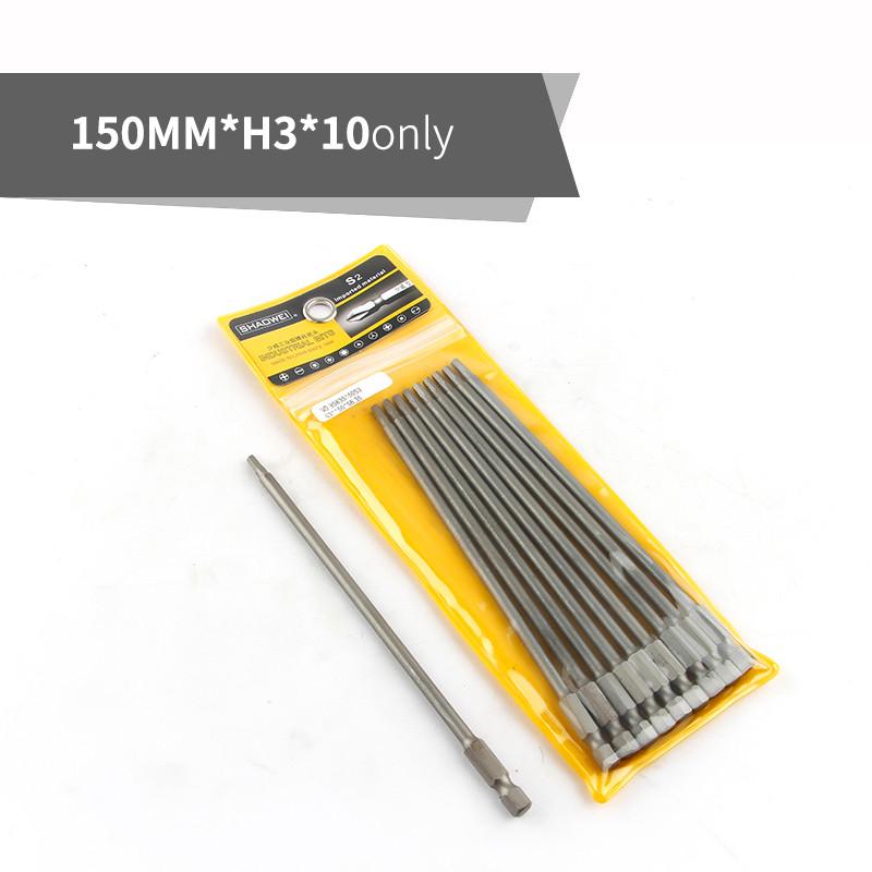 150mm Length Screwdriver Drill Bit Sets S2 Steel Screw Driver Bits Hex Magnetic 1/4"Hand Repair Kits Tools