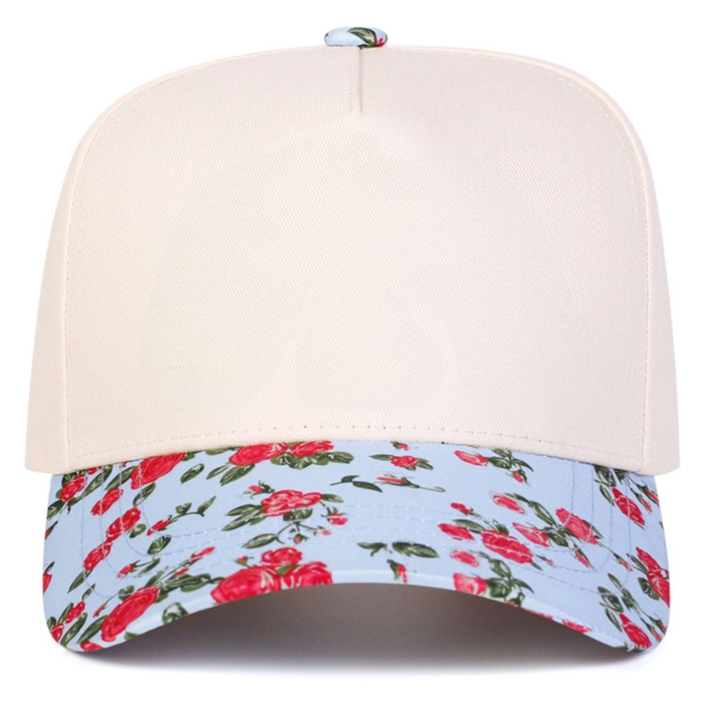 Two Tone Dad Hat Print Brim Trucker Hat Fashion Baseball Cap Outdoor Sports