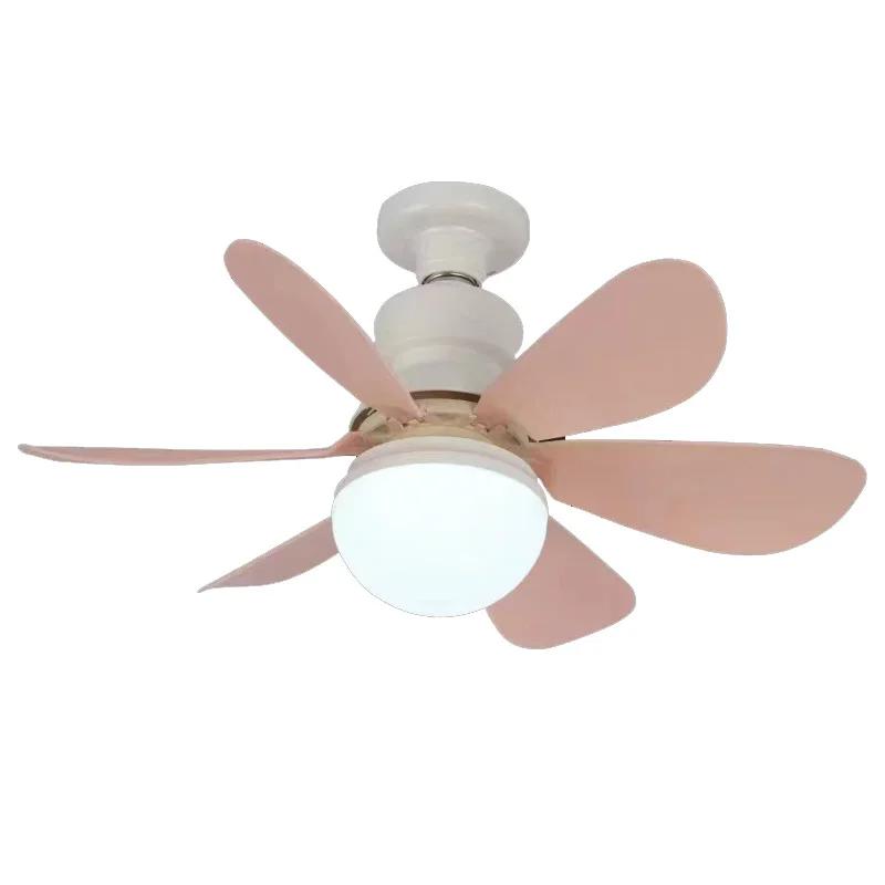 Светодиодный потолочный вентилятор с подсветкой 40 Вт, пульт дистанционного управления, диммируемый, патрон E27, современные умные беспроводные вентиляторы, освещение для спальни и гостиной