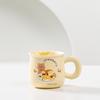 Cartoon Cute Beige Bear Ceramic Coffee Milk Cup Student Dormitory Drinking Water Cups High Appearance Level Mug Office Water Cup