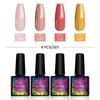 Набор гель-лаков PHOENIXY 8 мл, 4/6 шт., полуперманентные гибридные лаки с УФ-замачиванием для маникюра, базовое верхнее покрытие