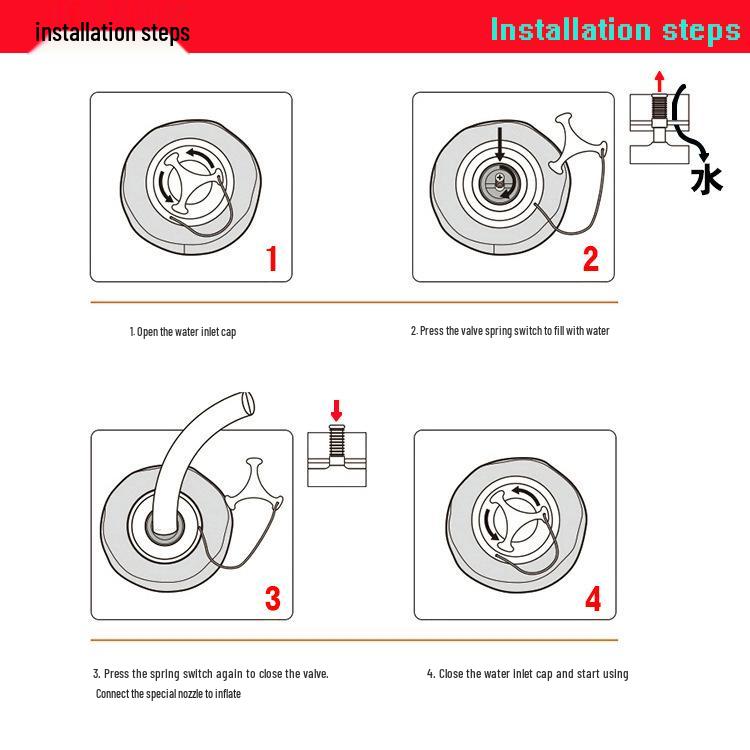 Popular Sports-Style Inflatable Water Weight Bag for Fitness and Squats