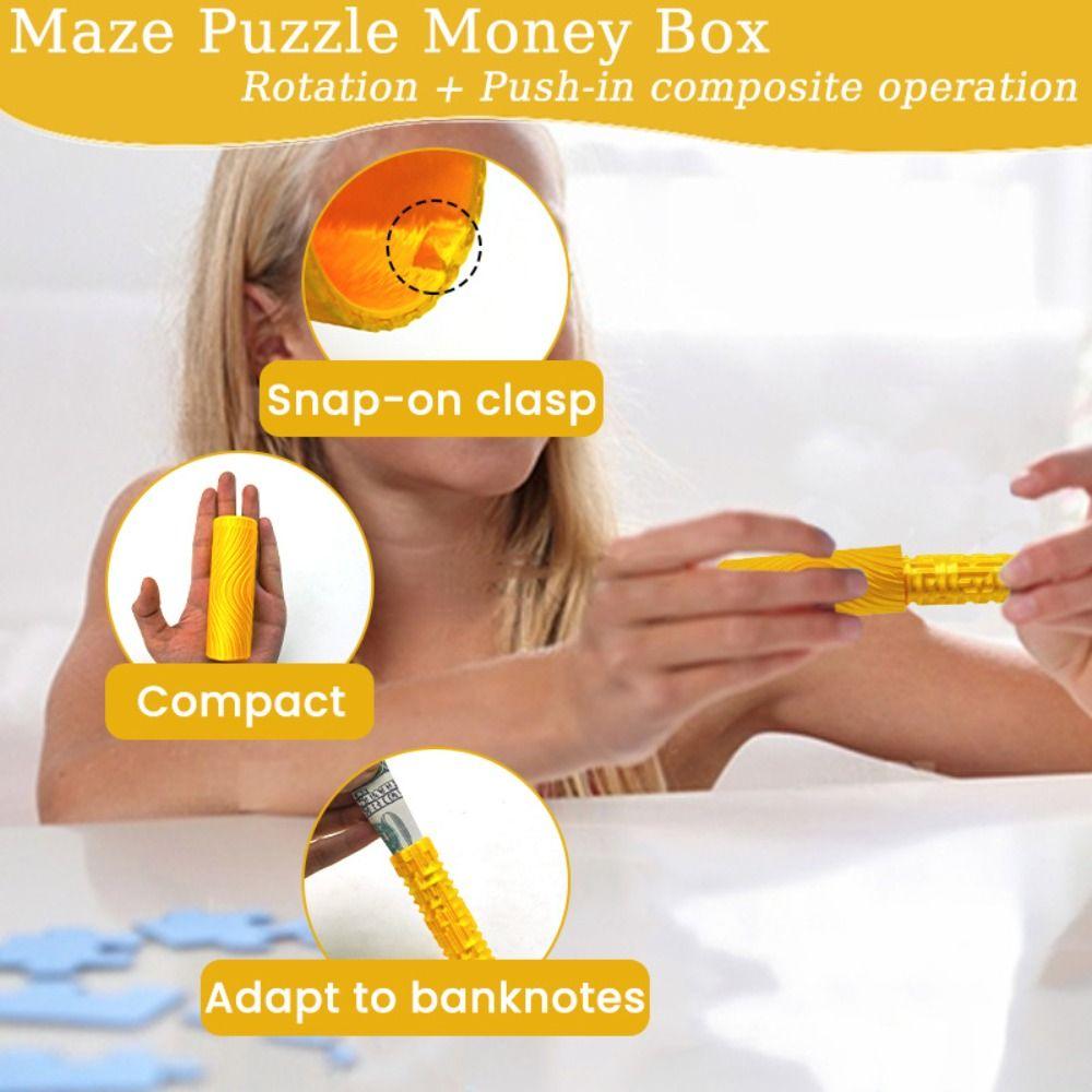 Assembly Puzzle Piggy Bank Storage Maze Money Holder Money Maze Puzzle Box  Birthday Christmas