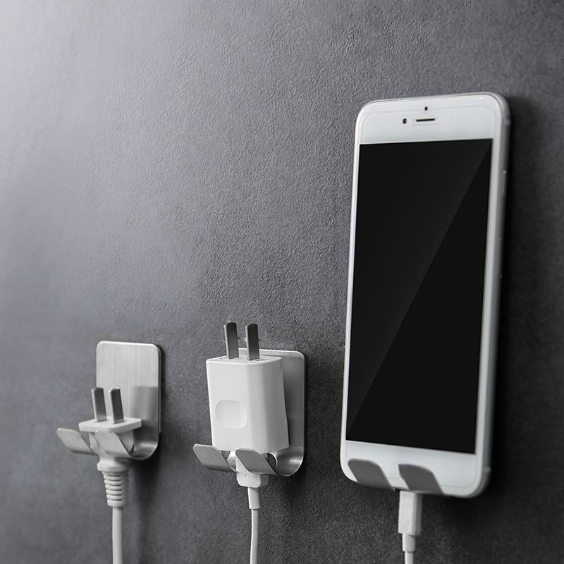 Bathroom Holders Stainless Steel Razor Storage Hook Wall Men Shaving Shaver Shelf Punch Free Razor Rack Accessories Organization