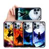 Чехол для телефона из закаленного стекла для Samsung A06 A12 A16 A22 A32 A34 A53 A56 S20FE S23 S25 iPhone 11 12 13 14 15 16 17, мягкий край, противоударный, гладкий чехол