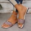 Летние Новые Дизайнерские Женские Легкие Удобные Повседневные Плоские Сандалии Модные Женские Элегантные Шлепанцы для Ходьбы