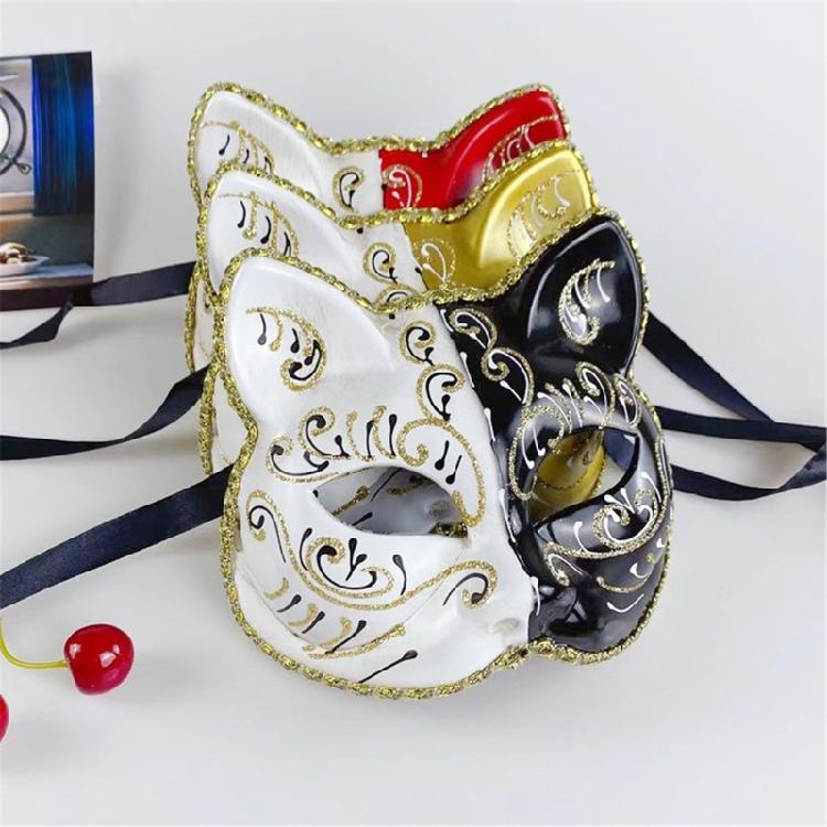 Маска Кошки Маскарадная Маска Животного Маска для Косплея для Женщин Мужчин Маскарадная Вечеринка