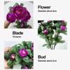 Multicolor Small Camellia Artifical Flower Silk Petals Floral Arrangement Decorative Flower Green Leaves Photo Props Faux Flower