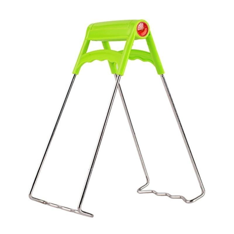 New Universal Kitchen Stainless Steel Foldable Hot Dish Plate Bowl Clip Pots Gripper Crockery Holder Cla