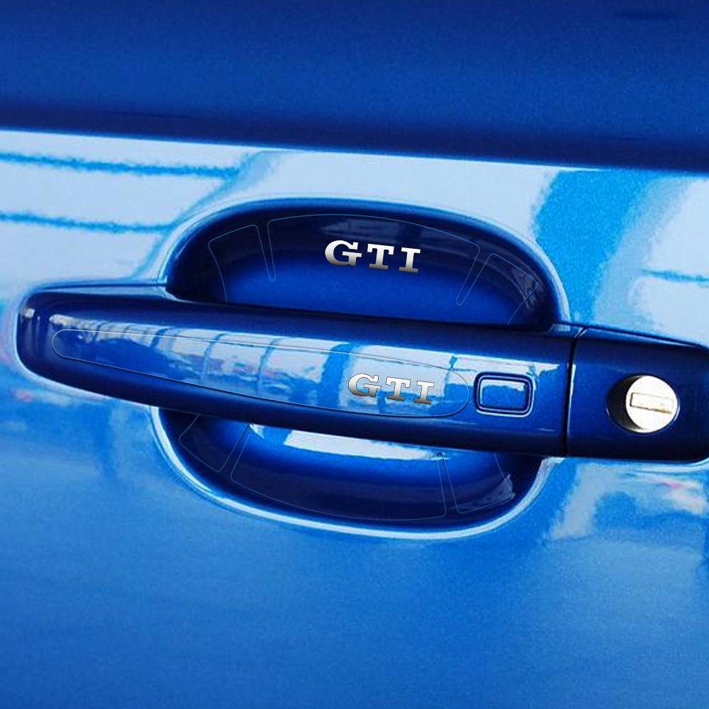 8Pcs Anti-scratch Car Door Handle Bowl Protection Film Sticker For Volkswagen VW GTI Golf 6 MK7 Polo Tiguan Passat Jetta Lavida