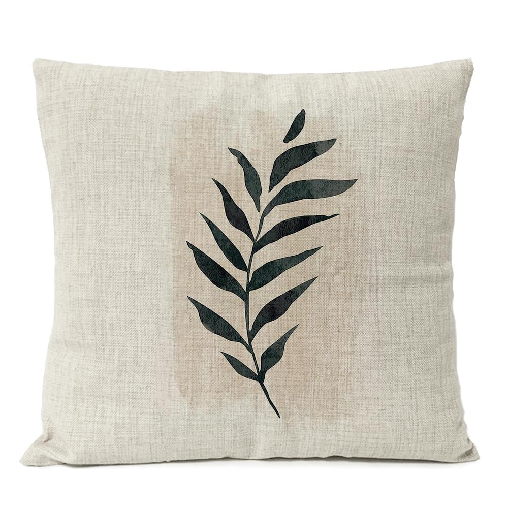 Nordic Home Decor Boho Geometric Pillow Cover Leaf Monstera Rainbow Sun Throw Pillow Case Art Simple Decorative Sofa Cushion