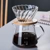 Pour Over Coffee Maker Set Borosilicate Glass Coffee Server Pour Over Coffee Dripper Carafe for Home Cafe Restaurant Camping