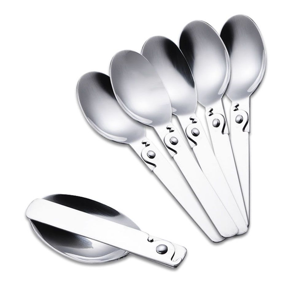 Tea Kitchen Tool Cream Dessert Spoon Folding Spoon Soup Spoon Outdoor Tableware Travel Tableware