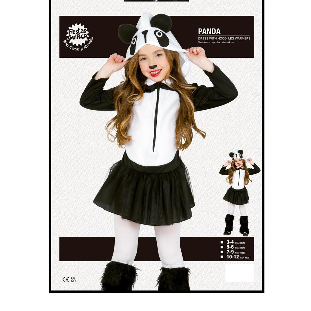 Fiestas Guirca Childrens/Kids Panda Costume Set