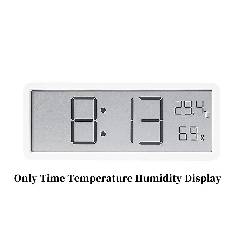 Battery Powered Digital Wall Clock TEMP Humidity Date Comfortableness Table Clock 12/24H LCD Clock For Living Room Home Decor