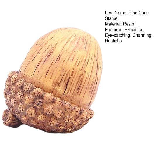 Искусственная шишка, реалистичная резиновая шишка, фигурка для Дня благодарения, урожая, осеннего сада, двора, домашнего декора