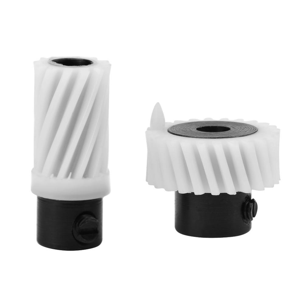 2pcs Plastic Sewing Machine Parts 2Pcs Kit Feed Dog Drive Hook Drive Gear Replacement Parts