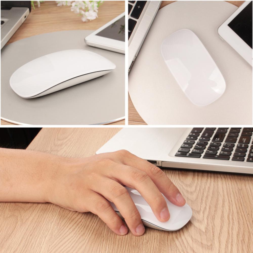 Беспроводной дизайн Ультратонкая Magic Mouse Bluetooth 5.0 Беспроводная мышь Тихие Мультисенсорные мыши Для Ноутбука Ipad Mac PC Macbook