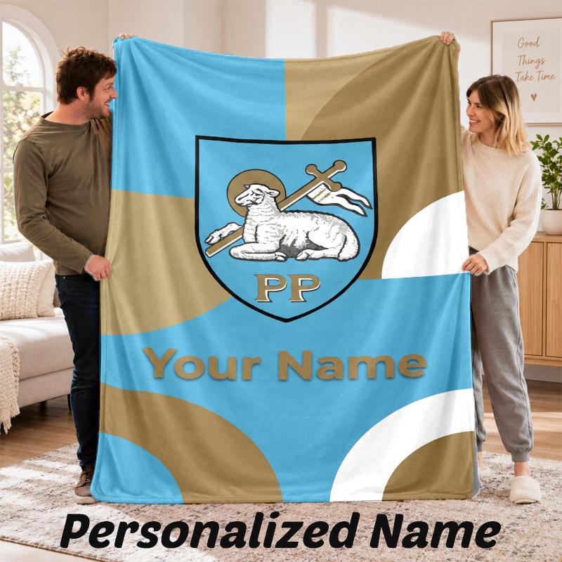 Preston North End Personalized Flannel Blanket Custom Name Text Soft Throw Blanket Home Decor