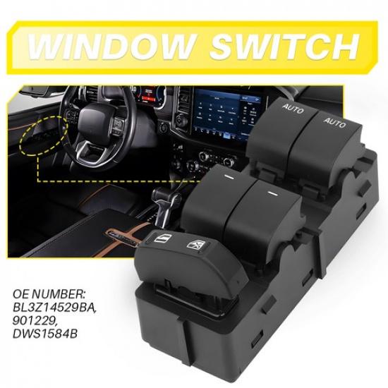 Power Window Control Button for 2011-2014 Ford F-150 BL3Z14529BA Switch