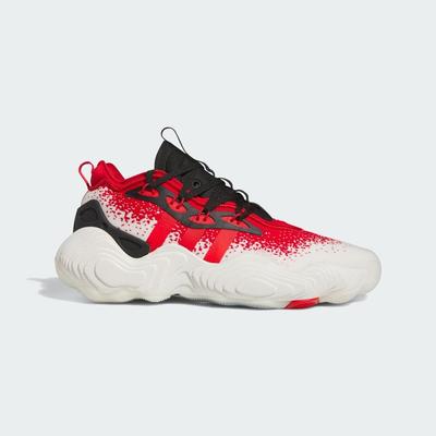 Кроссовки и обувь TRAE YOUNG 3 LOW Off White Спортивная обувь для баскетбола IE2704 Off White / Vivid Red / Core Black