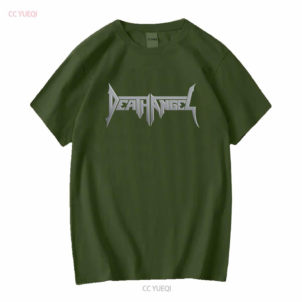 DEATH ANGEL Серая футболка с логотипом Новая S M XL 2XL с длинным или коротким рукавом винтажная стираная повседневная топ для повседневной носки дышащий