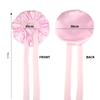 Women's Fashion Bonnet Solid Color Wide Edge Two Tails Elastic Silk Smooth Tiny Tie Sports Daily Home Casual Hair Hat Sleep