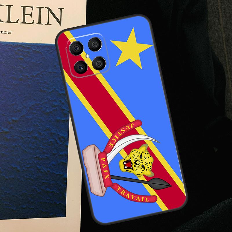 Congo Democratic Republic Flag Case For Honor 200 Pro X9b X9a X8b X8a X8 X9 X9c 50 70 90 Lite Honor Magic 7 5 6 Pro Cover