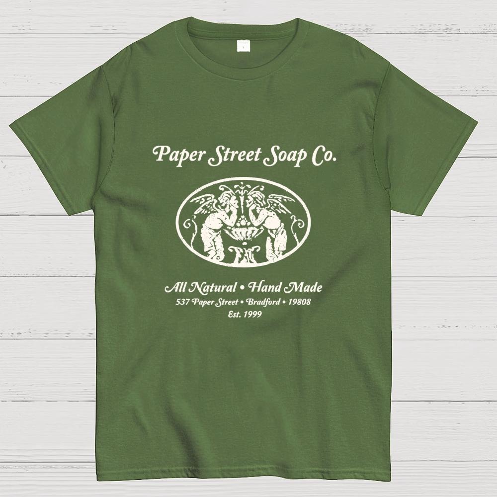 Paper Street Soap Company Арт-принт Хлопок Повседневный Крутой Свободный Футболка