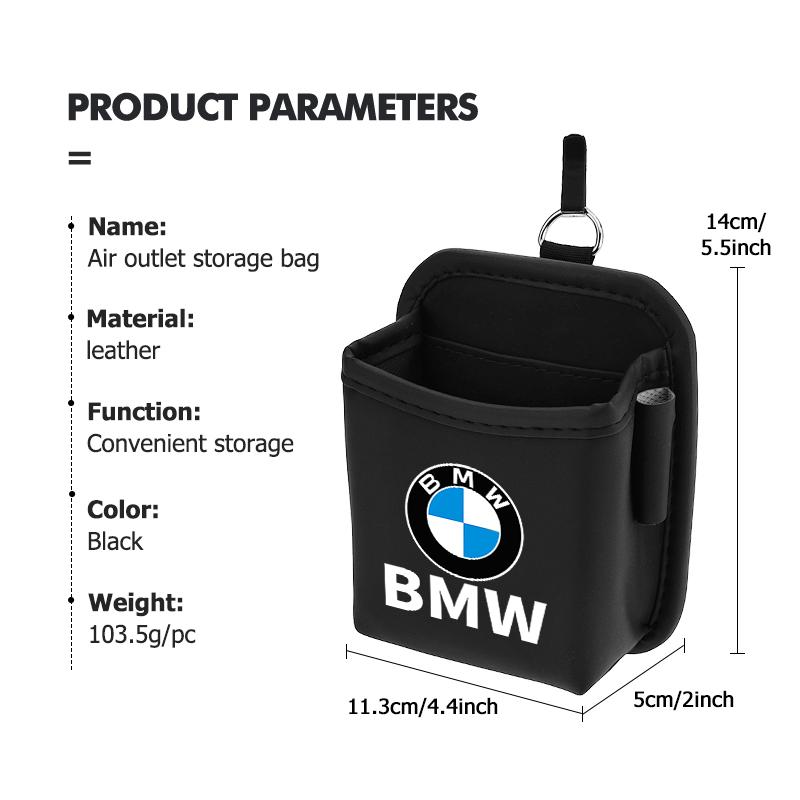 Car Air Vent Storage Pocket Phone Holder Coin Key Card Organizer For BMW M3 M5 X3 E93 F10 F20 F30 F40 F15 F25 F26 F31 F49 F86