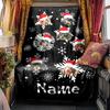 Festive Christmas Wrapping Paper Design With Gingerbread And Ornaments Blanket Allseason Blanket Christmas Home Decorgift Sofa Bed Travel Camping