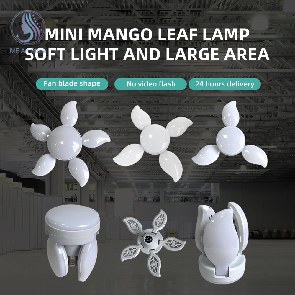 Folding Light Bulb Household Super Bright Energy Saving Foldable Garage Chandelier Five Leaf Light Bulb Adjustable Ceiling Light