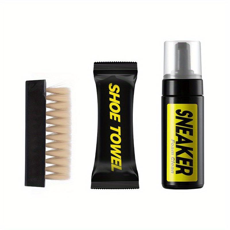 1set Shoe Cleaner Kit for Sneaker, Water-Free Foam Sneaker Cleaner with Shoe Brush and Shoe Cloth,Work On Most Shoes