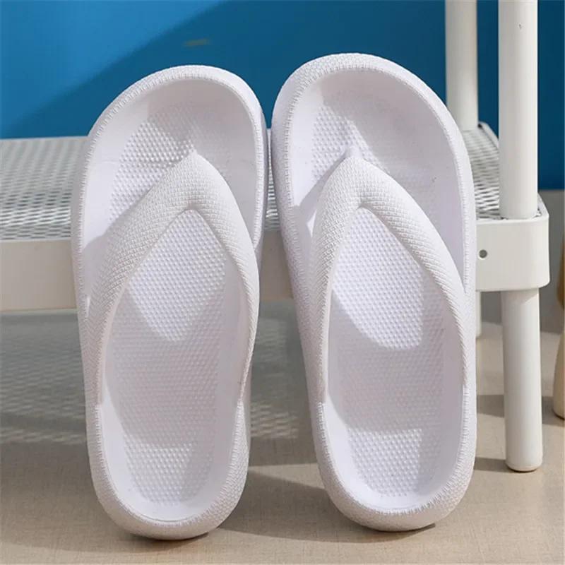 2024 Fashion Summer Candy Colors Flip Flops Beach Soft Bottom Flat Slippers Women Outdoor Comfy Non Slip Flat Slide EVA Sandals