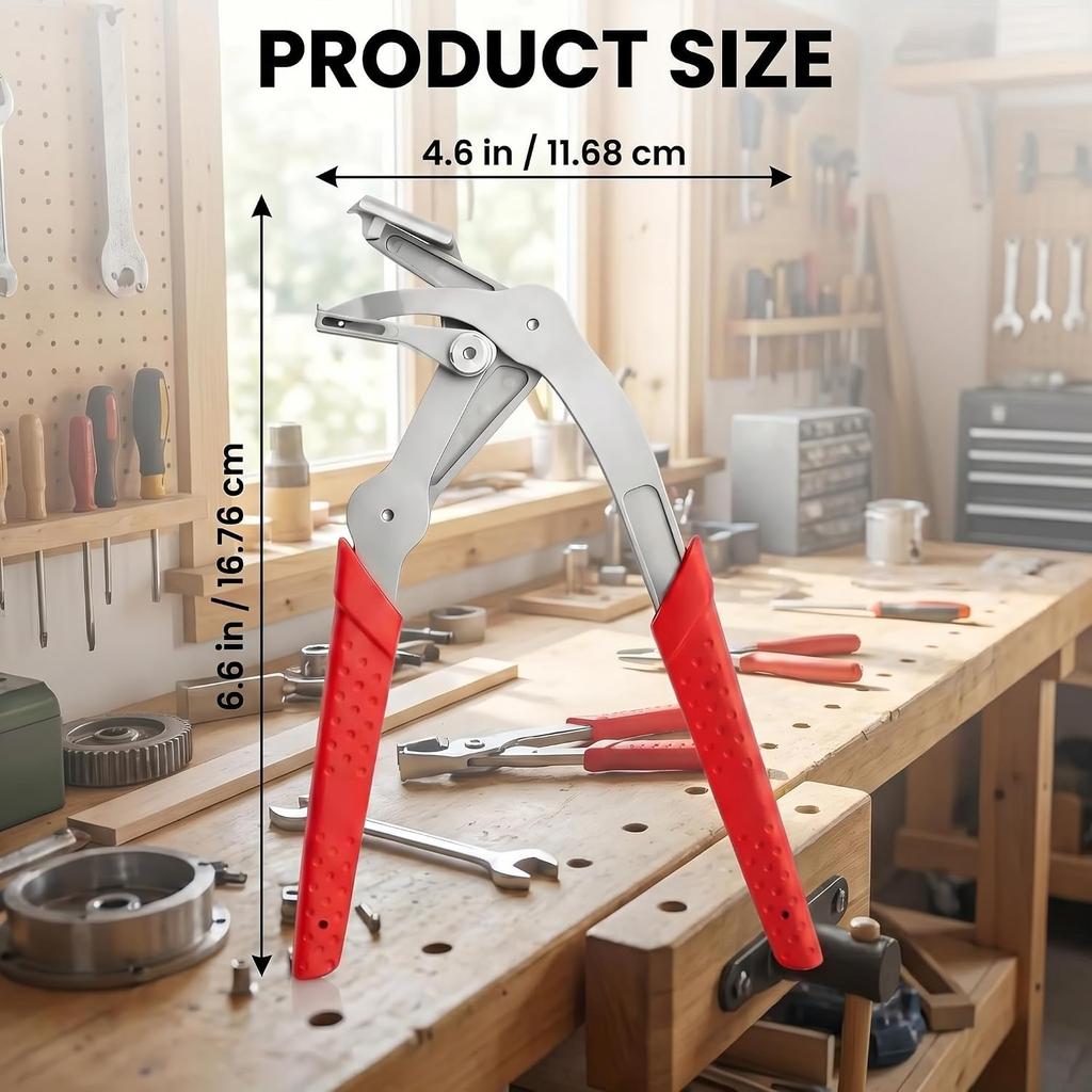 Auto Fastener Clip Removal Pliers, Spring-Loaded Panel Clip & Rivet Remover Tool, Damage-Free Auto Trim Removal Tool for Car Door Panel, Interior &