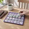 American Mahjong Trainer 3D Printed Practice Board, Solo with RLO Charleston Guide Training Equipment & 24 Slots, Aid for Beginners Professionals