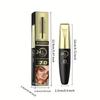 7D Silky Fiber Waterproof Mascara Black Mascara 24-Hour Long-Lasting Clump-Free & Smudge-Proof with Olive Brush for Voluminous Lashes