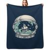 Spaceship Throw Blanket Luxurious Soft Blanket Holiday Gift for Family