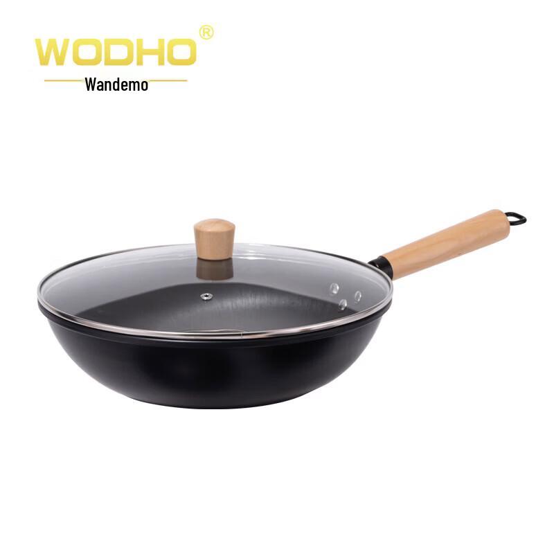 WODHO Деревянный Шепот Вок без Покрытия